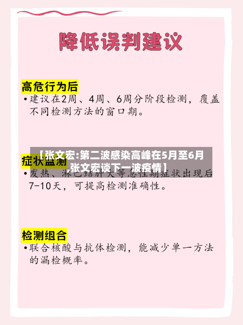 【张文宏:第二波感染高峰在5月至6月,张文宏谈下一波疫情】