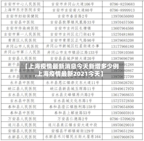 【上海疫情最新消息今天新增多少例,上海疫情最新2021今天】-第2张图片
