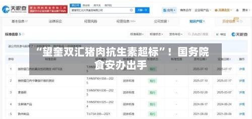 “望奎双汇猪肉抗生素超标”！国务院食安办出手-第3张图片
