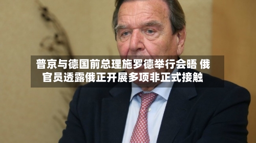 普京与德国前总理施罗德举行会晤 俄官员透露俄正开展多项非正式接触-第2张图片