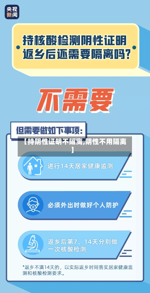 【持阴性证明不隔离,阴性不用隔离】