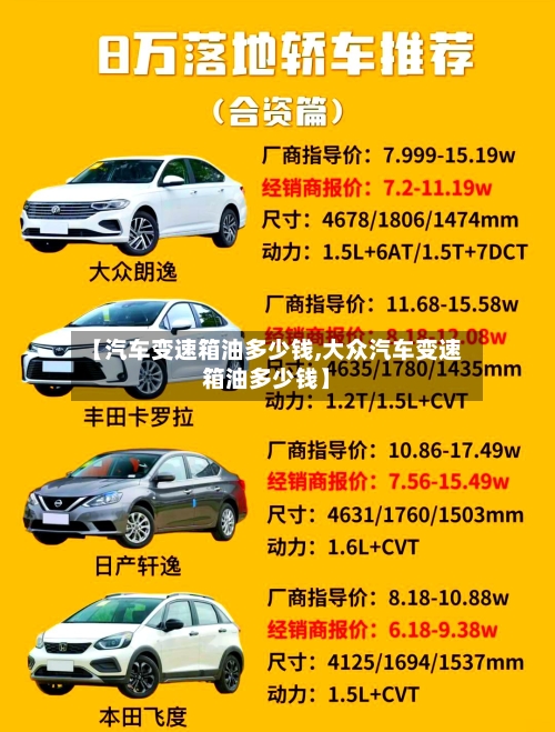 【汽车变速箱油多少钱,大众汽车变速箱油多少钱】-第2张图片