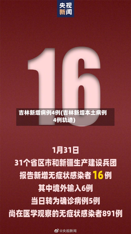 吉林新增病例4例(吉林新增本土病例4例轨迹)-第3张图片