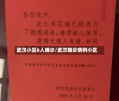 武汉小区6人确诊/武汉确诊病例小区