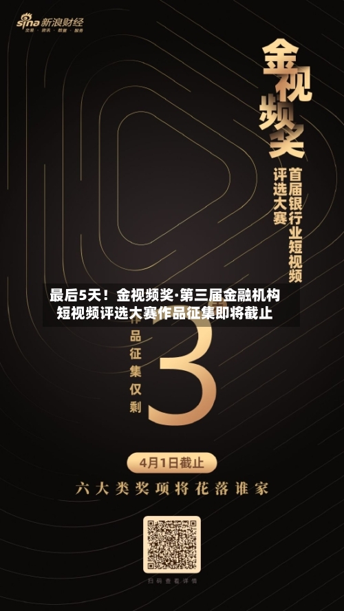 最后5天！金视频奖·第三届金融机构短视频评选大赛作品征集即将截止