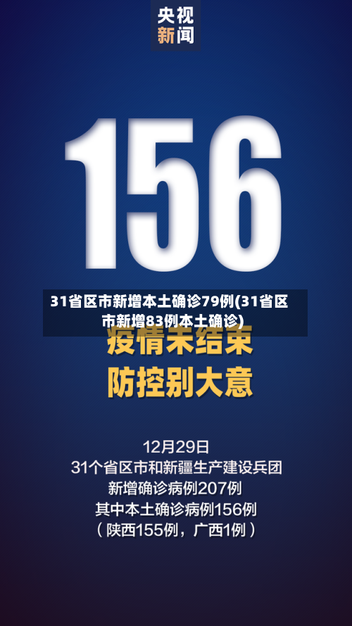 31省区市新增本土确诊79例(31省区市新增83例本土确诊)-第2张图片