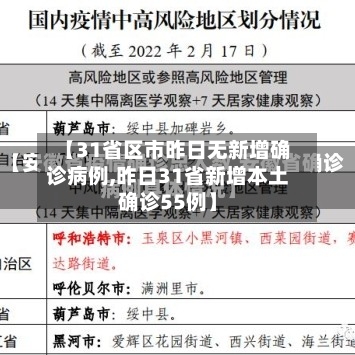 【31省区市昨日无新增确诊病例,昨日31省新增本土确诊55例】