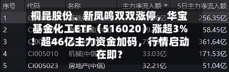 桐昆股份、新凤鸣双双涨停，华宝基金化工ETF（516020）涨超3%！超46亿主力资金加码	，行情启动在即？-第2张图片